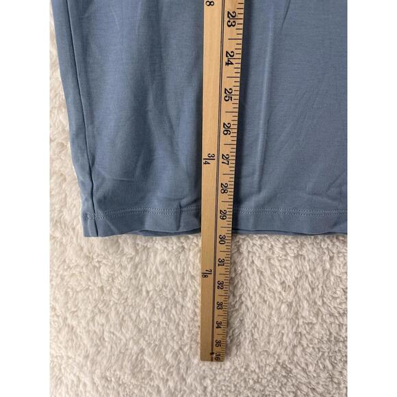 LAKE Pima Cotton Pajama Top Women's XL Blue Short Sleeve EUC - Picture 3 of 7